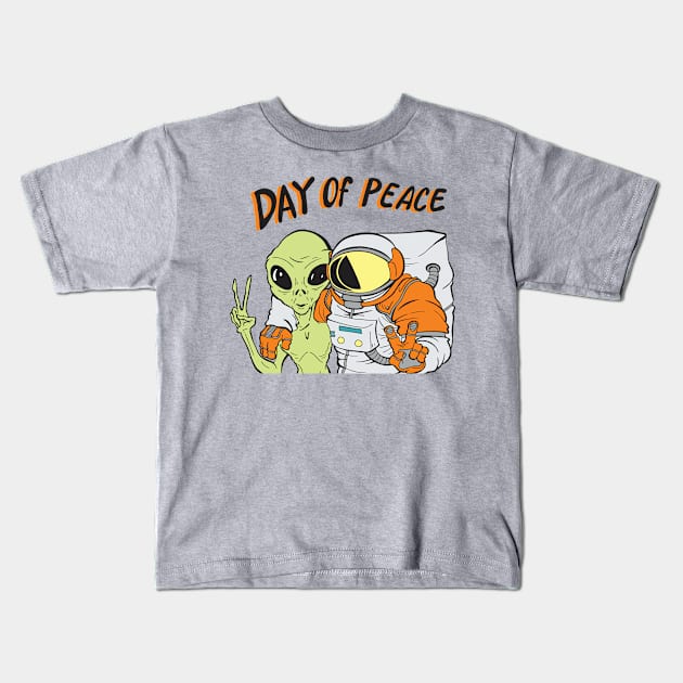 Day of peace Kids T-Shirt by Space heights